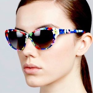 Kate Spade new Della Flora cat eye sunglasses